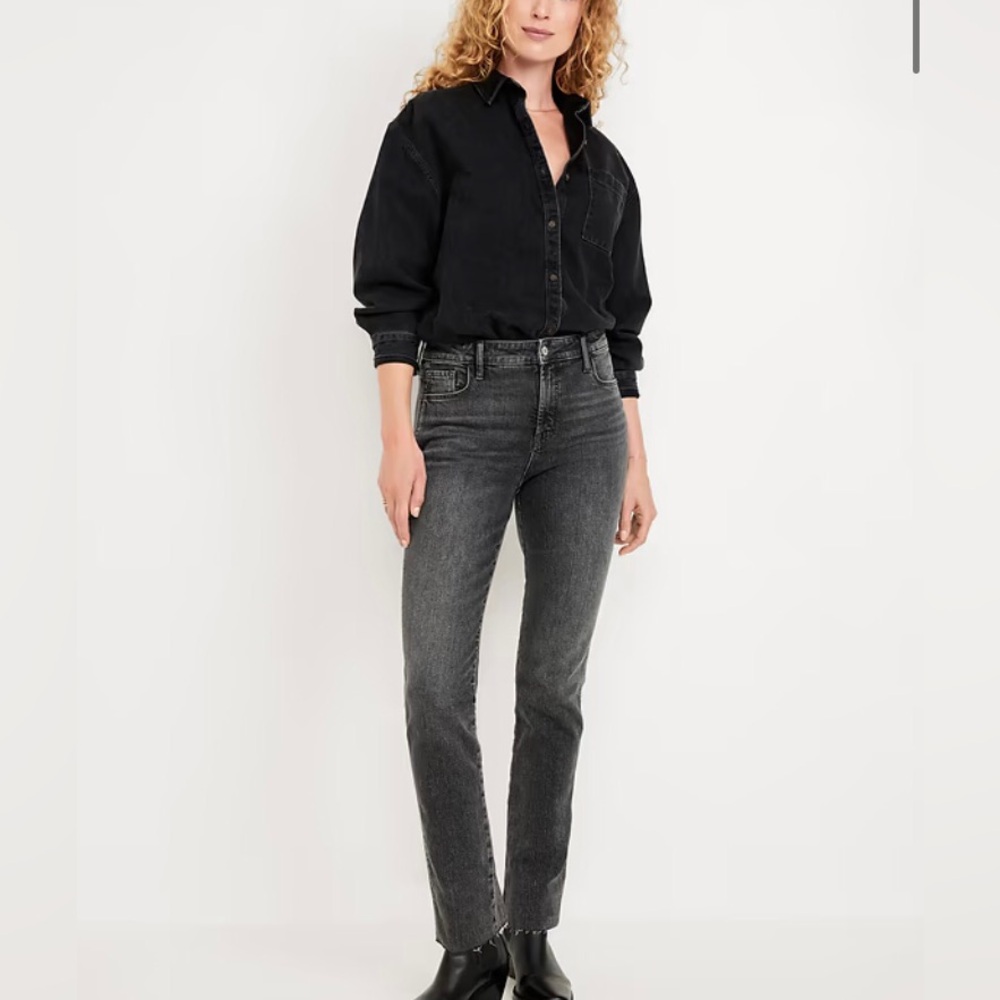 High-Rise vintage slim jeans